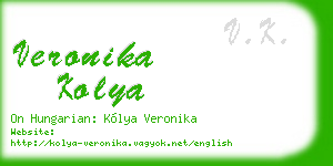 veronika kolya business card