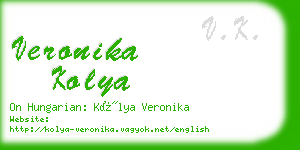 veronika kolya business card